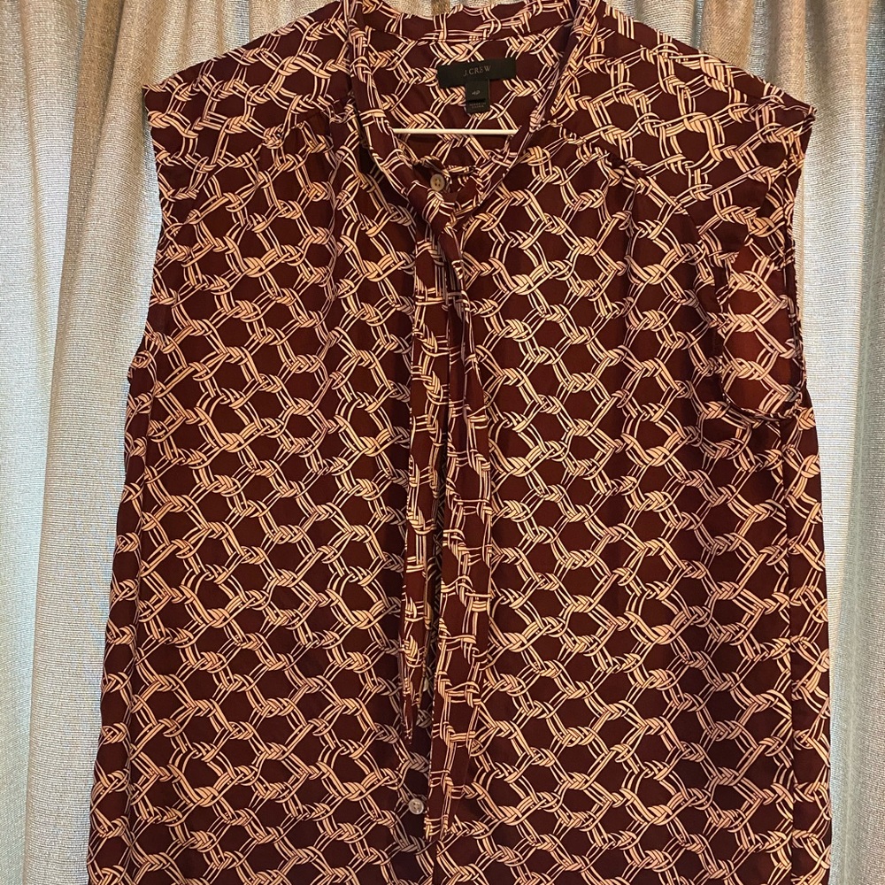 J. Crew Petite Silk Top